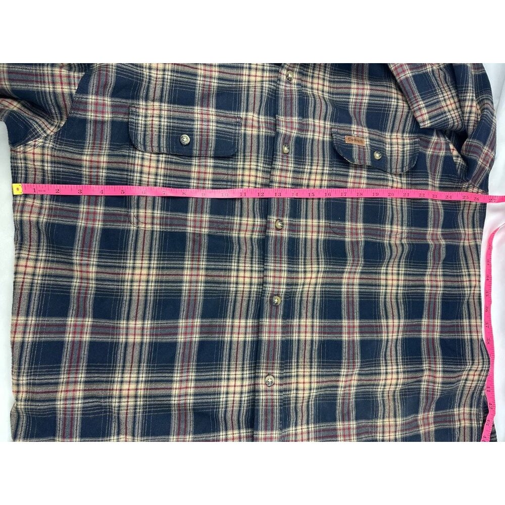 Carhartt Heavy Weight Plaid Flannel Long Sleeve Shirt Mens Size XL - Picture 7 of 7